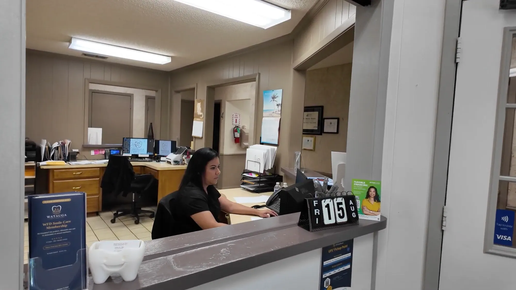 The front desk at Watauga Family Dentistry